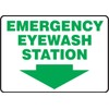 Accuform "Emergency Eyewash Station" Safety Sign, Accu-Shield™, 10 x 14