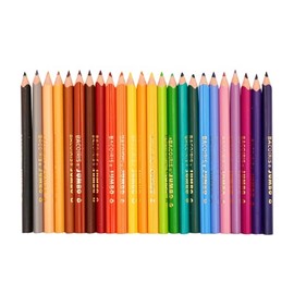 Baco | Bacoiris Lápices de Colores Triangulares Jumbo con Punta 3.3mm - Caja con 24 Colores