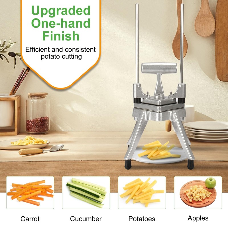 POWLAB Commercial Chopper Vegetable Cutter Fruit Dicer Heavy Duty Stainless