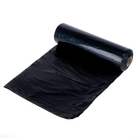 Xtra Kleen Tear and Leak Proof Garbage Bin Liner 20-Piece Set, 140 Litre Capacity, Black