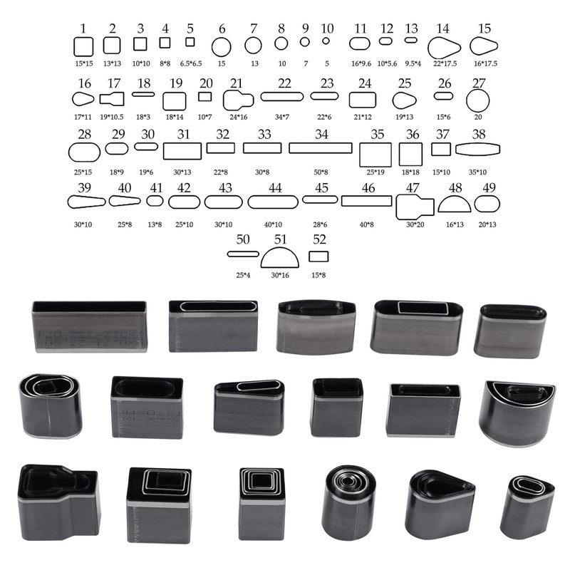 52 Shapes Style Hollow Punch Tool, Leathercraft Punch Tool Set,