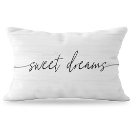 YeiHe Sweet Dreams Pillow Cover,12x20 Pillow Cover,Decorative Pillows for Bedroom,Throw Pillows for Bedroom,Decorative Pillows for Bed,Bed Decorative Pillows