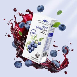 Nutra Farm Blueberry Puree 100% Juiced Liquid Sticks 14 Packets, 3 Pieces / 뉴트라팜 블루베리 퓨레 100% 착즙 원액 스틱 14포, 3개