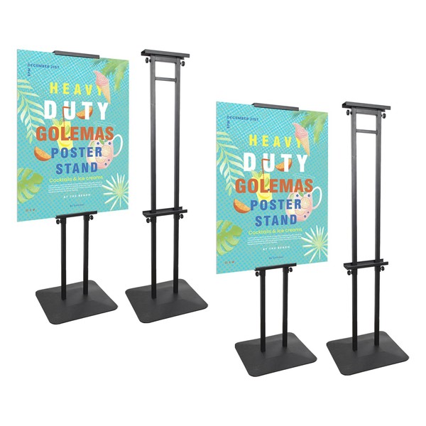 Golemas Poster Board Stand for Display, Floor Sign Holder for