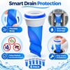 6-Piece Adjustable Silicone Floor Drain Trap – One-Way Backflow Preventer