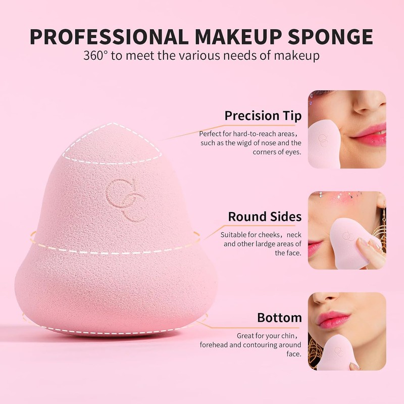 docolor Set de Brochas de Maquillaje 16 Piezas con Bolsa,