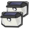 Solar Outdoor Lights, 2-Pack Super Bright 178 LEDs Motion Sensor