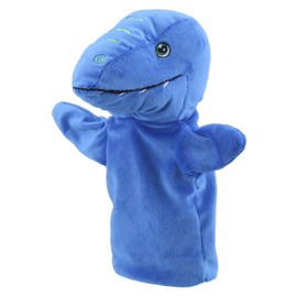 The Puppet Company My First Dinosaur Hand Puppet - Blue Pliosaurus - Soft Toy for Kids - 100% Recycled Plastic - Fun, Interactive & Huggable - Perfect Unisex Gift for Baby Showers & Birthdays - 25cm