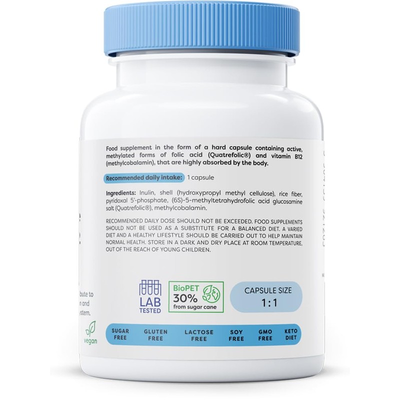 Osavi MethylFolate & Methyl-B12-120 Vegan caps