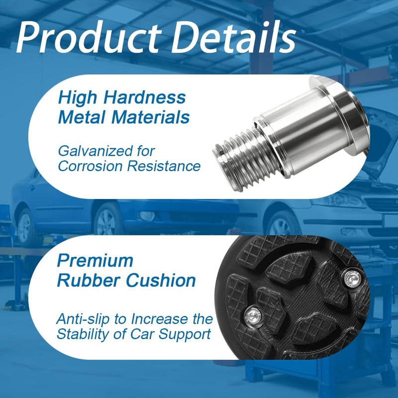 FUZIDDN 4-Pack 35mm Shaft Screw Up Car Lift Feet Pads