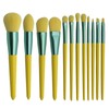 12pcs Cosmetic Brush Set Synthetic Fiber Wooden Handle Professional Makeup