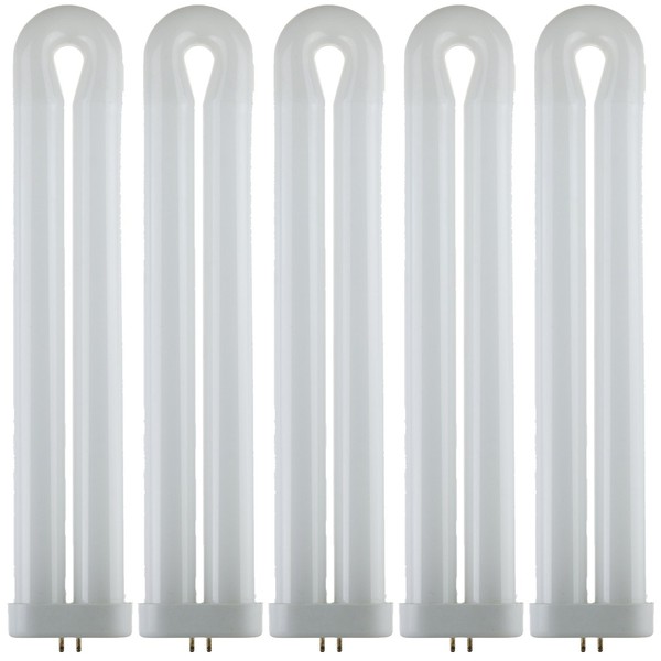 Sunlite 40487-SU FUL40T8 Fluorescent Black Light Bulbs, 40 Watts, GX10q 4-Pin Base, UV Light, 365nm Color Wavelength, 5,000 Hour Life Span, Perfect for Bug Zappers, Clubs, Restaurants, Bars, 5 Pack