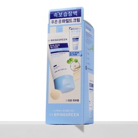 [정품] / 브링그린 블루빈 B5-PDRN 마일드 크림 (+블루빈로션), 100ml, 2개 [Genuine] / Bring Green Blue Bean B5-PDRN Mild Cream (+ Blue Bean Lotion), 100ml, 2 pieces, 100ml × 2개