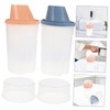 Mikinona 2Pcs Reusable Laundry Dispensers Compact Flat Soap Bottles with