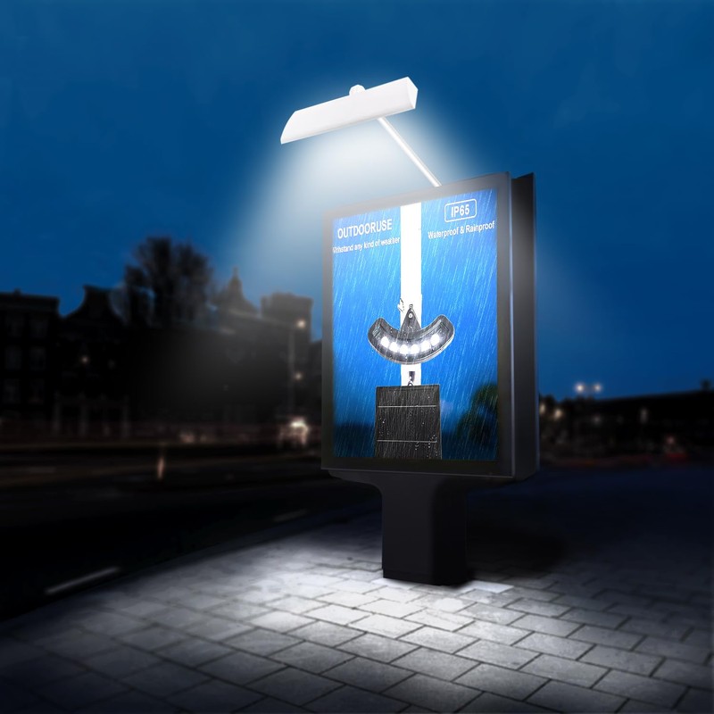 Einsamk Solar Sign Lights Outdoor, 210led 3699 Lumen Solar Sign