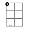 Packwith® 6 Labels Per Sheet Address Labels Stickers (99.1 x
