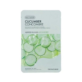 The Face Shop Cucumber mask sheet made from ground cucumber / 갈아만든 마스크시트 오이