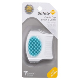 Safety 1st Cradle Cap Brush and Comb , White/Blue