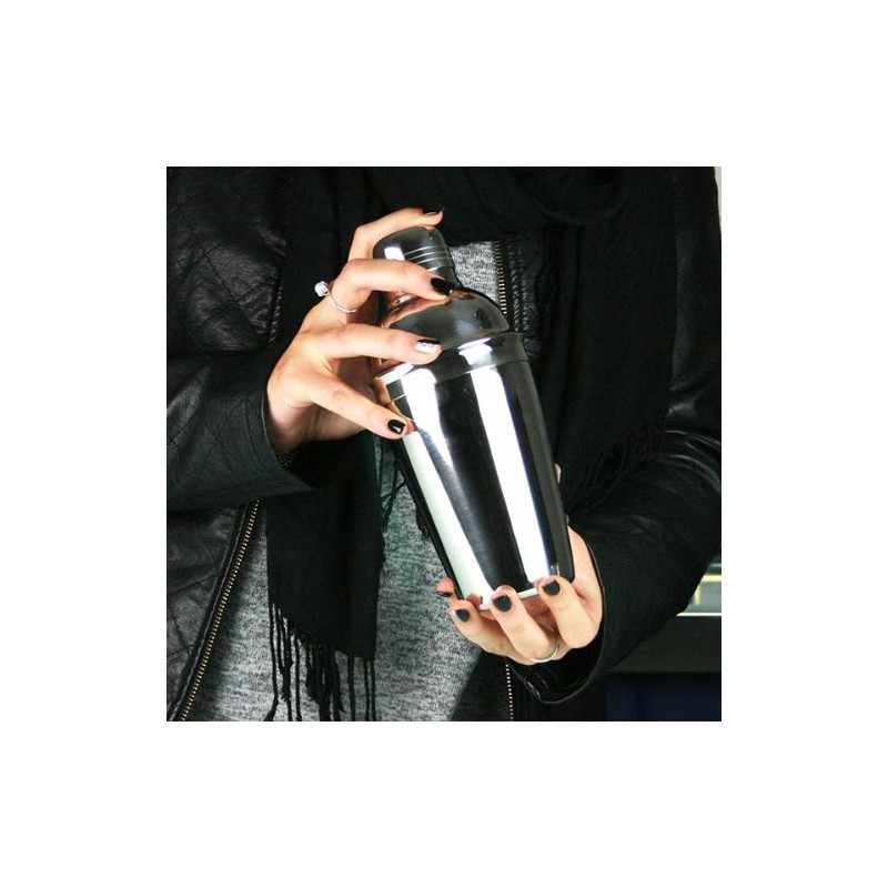 bar@drinkstuff Stainless Steel Cocktail Shaker 0.5 Litre 18oz Cocktail Shaker,