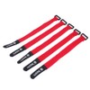 Bicycle Velcro Straps, 5 Pieces Bicycle Velcro Strap Nylon with