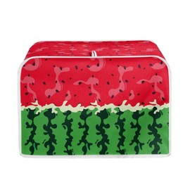 ASQVTIFE Toaster Cover 2 Slice Wide Slot for Kitchen Vivid Watermelon Print Toaster Dust Cover for Kitchen Universal Size Microwave Oven Dust Cover Women Gift