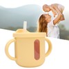 Silicone Sippy Cups Double Handles Lightweight Toddler Training Cup with