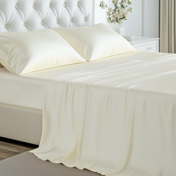 Viscose Derived from Bamboo, Soft Cooling Bedding with Silky Smooth