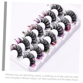 Ipetboom False Eyelashes Women 7 Pairs Faux Lashes with Lash Clusters for Cosmetics