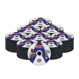 SALI 200 Pack Cut Off Wheels 3 Inch General Purpose Metal Cutting Wheel for 3 In Angle Grinders and Die Grinders- Cutting Disc Aggressive Cutting 3" x 1/16" x 3/8" Operating Up to 20380 RPM and 80 M/S