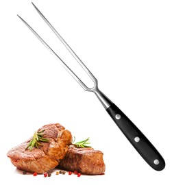 GDJIAJT Meat Fork Stainless Steel with Handle - 30 cm Carving Fork, Grill Fork, Serving Fork, Roasting Fork, Professional Multifunctional Cooking Fork, Meat Fork for Barbecue, Kitchen, Turkey,