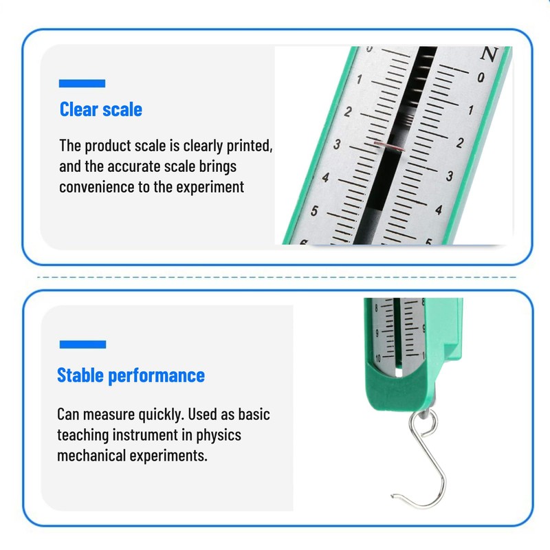 Dynamometer, 10N Newton Meter Spring Dynamometer Bar Physics Mechanical Experiment