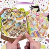 2 Sets DIY 3D Fun Large Size House Sticker Scenes