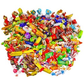 Elite Eastern European Candy Mix – Assortment Party Mix of Candies – Variety Mix of Roshen, Slavnka and More Chocolate and Caramel Candy Mix from USSR (1400g | 3 Pounds)