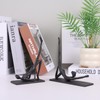 Yoga bookends cast Iron, Unique Artistic Book Ends (Yoga Bookends)