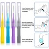 Patelai 100 Pieces Braces Brush for Cleaner Interdental Brush Toothpick
