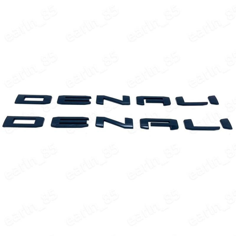 GMC NEW 2pc Door Rear DENALI Emblem Letter Sierra 1500