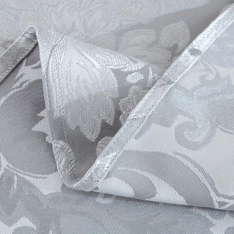 SPRICA Round Jacquard Tablecloth 200cm Classic Flower Pattern Thick Heavy