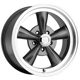 Vision Legend 5 141 Series Gun Metal Machined Lip Wheel (17x8"/5x4.5")