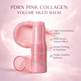 Barra Facial Antiedad PDRN Pink Collagen Volume - Bálsamo Multiusos para Contorno de Ojos, Cuello, Frente y Líneas de Expresión - Reafirmante y Lifting con Polidesoxirribonucleótido (PDRN) y Potenciador de Colágeno - Aporta Volumen y Firmeza (1 pza)