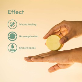 4peoplewhocare Organic Hand Cream - Thumb Food, Solid Hand Cream for Dry and Cracked Hands, Aloe Vera, Beeswax, Olive Oil, Natural Cosmetics (30 g - Tin)