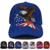 FLYOUTH - Gorra de béisbol con bordado de pico, Azul
