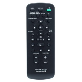 RM-AMU009 Remote Control Replacement for Sony Mini Hi-Fi Component System MHC-EC609iP CMT-CX4iP CMT-MX500i MHC-EC709iP MHC-EC909iP MHC-EC79i CMT-LX20i MHC-EC69i MHC-EC99i CMT-BX50BTi MHC-EC78Pi