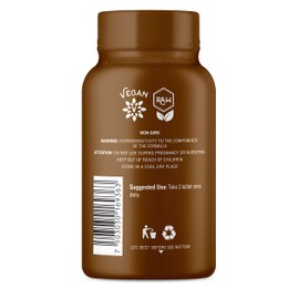 OS Organic Side | 100% Pure Organic | Lions Mane, Reishi, & Ginseng Tablets | Adaptogens for Energy & Focus | USDA Certified, Non-GMO, Plant-Based | 90 Tablets