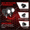 2 Par Faros Luces Led Para Motos Auto Doble Color