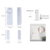 2 Pack Door/Window Alarm Magnetic, Wireless Security Sensor Burglar Alarm