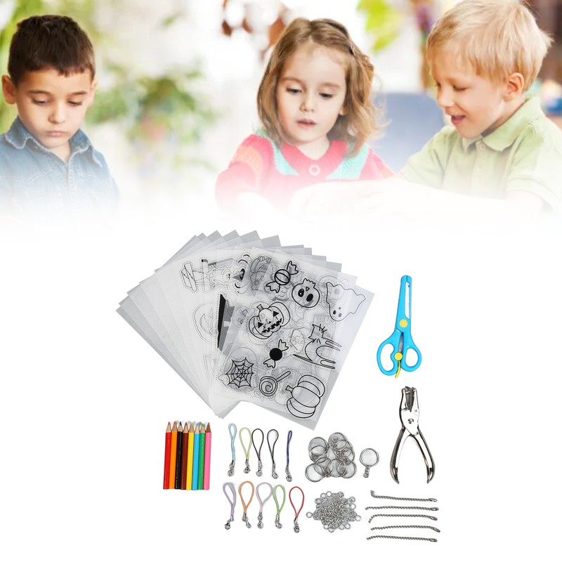 Heat Shrink Plastic Sheet Kit Multipurpose DIY Shrink Art Kit