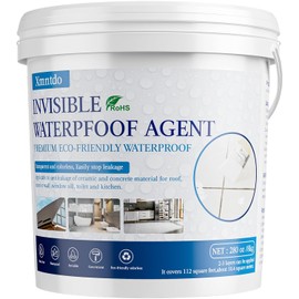 Xmntdo Transparent Waterproof Coating Sealant 280 Oz (8 KG), Invisible Waterproof Anti Leakage Agent, Liquid Water Proof Sealant Clear Indoor and Outdoor Sealing Wood,Gutter,Metal,Roof Repair,Skylight