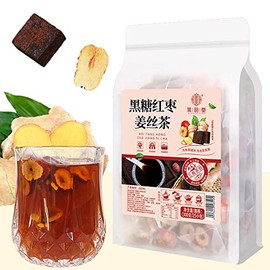 Black sugar red jujube ginger silk tea 10.58 oz (12g×25packets) Ginger flavor Jujube tea 黑糖红枣姜丝茶300g