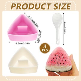 Set of 2 Onigiri Moulds Triangular Sushi Onigiri Mould Press Onigiri Maker Sushi Press Mould Triangle Sushi Onigiri Mould DIY Onigiri Mould Rice Mould Triangular Sushi Mould Sushi Making Set