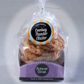 Poppies Dough Cowboy Thundercluster Cookie Package, Soft Baked (5 Pack)